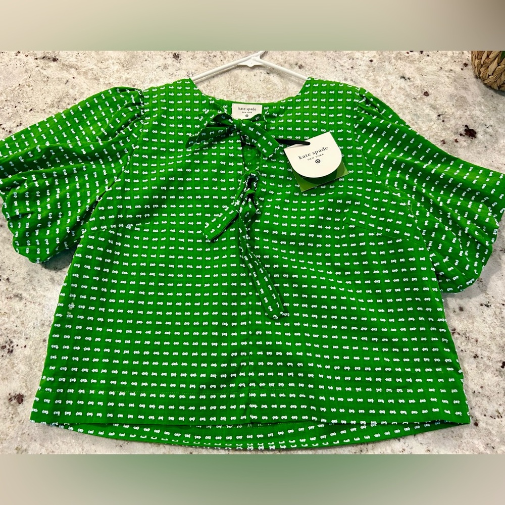 Kate Spade x Target green top size medium NWT